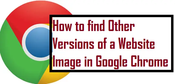 How to find Other Versions of a Website Image in Google Chrome