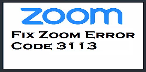 Fix Zoom Error Code 3113