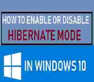 How to enable or disable hibernate in Windows 10