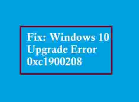 Error 0xc1900208 on Windows 10