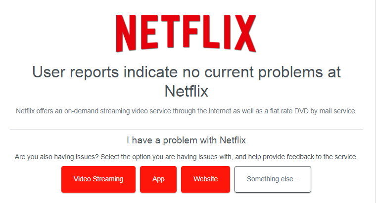 Check If Netflix Server is Down