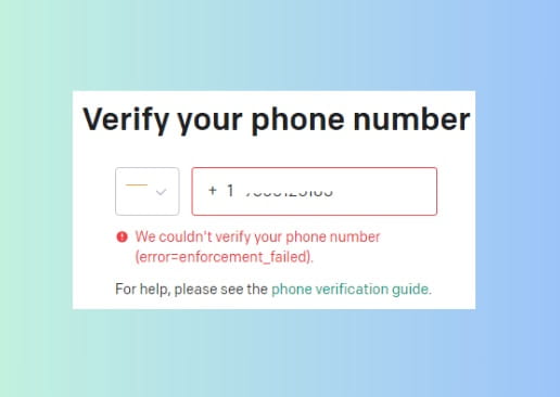 We couldn't verify your phone number ChatGPT