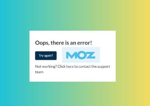 Oops there is an error on Moz