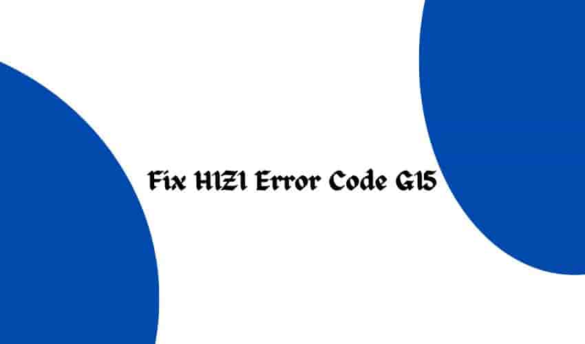 Fix H1Z1 Error Code G15