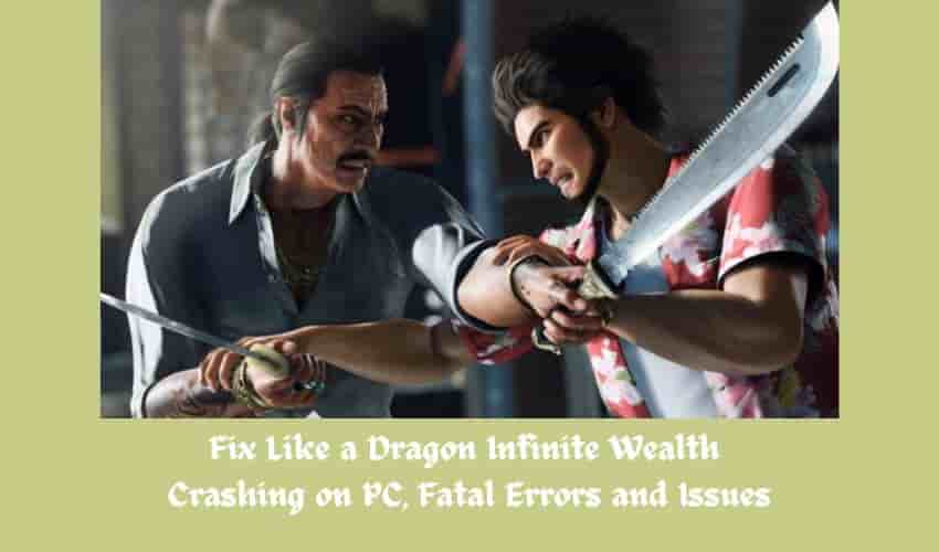 Fix Like a Dragon Infinite Wealth Crashing on PC, Fatal Errors and Issues