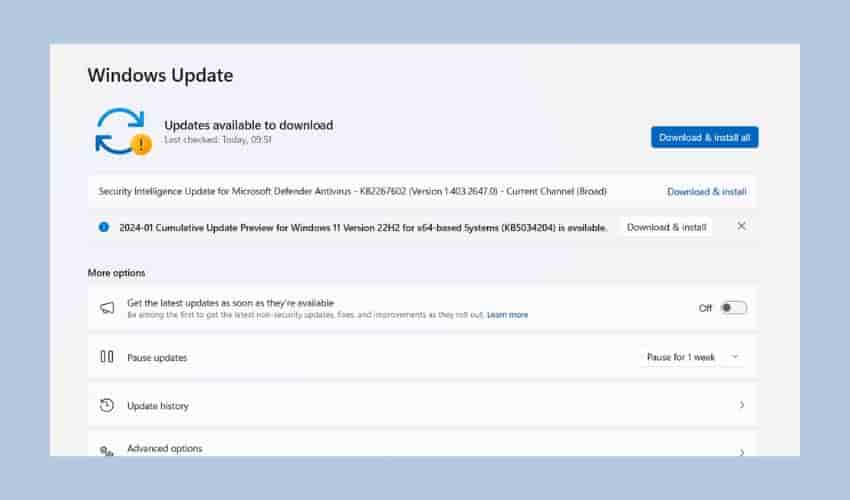 Install Updates For Your PC (Windows)