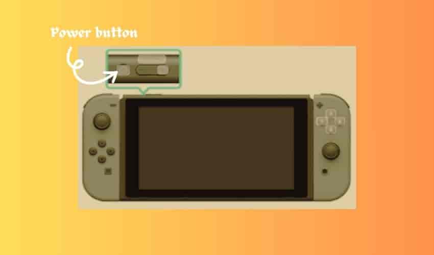 Power Button on the Nintendo Switch console