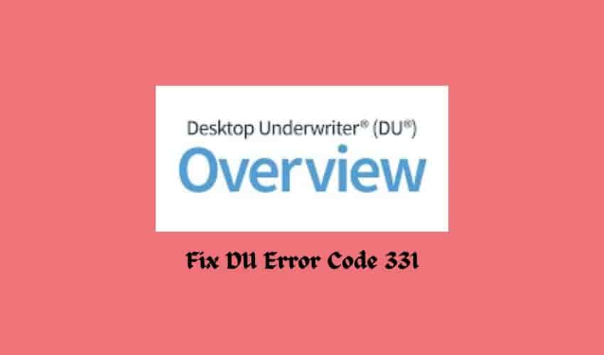 Fix DU Error Code 331