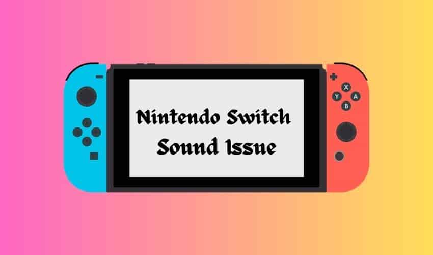 Nintendo Switch Sound Issue (Not Working)