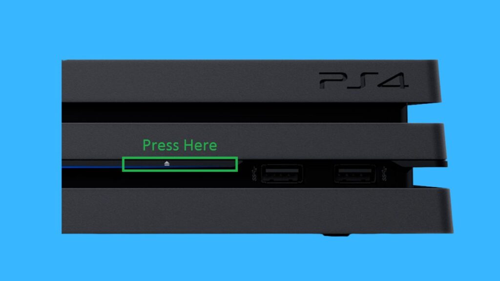 Rebeet PS4 Using the Power Button on the Console