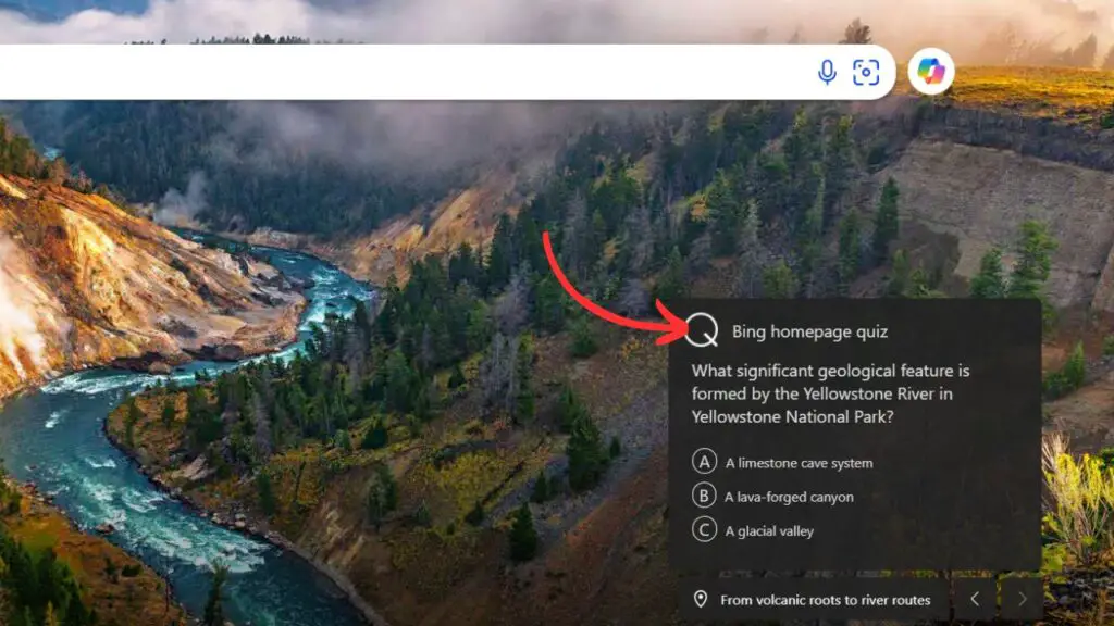 Bing Homepage Quiz
