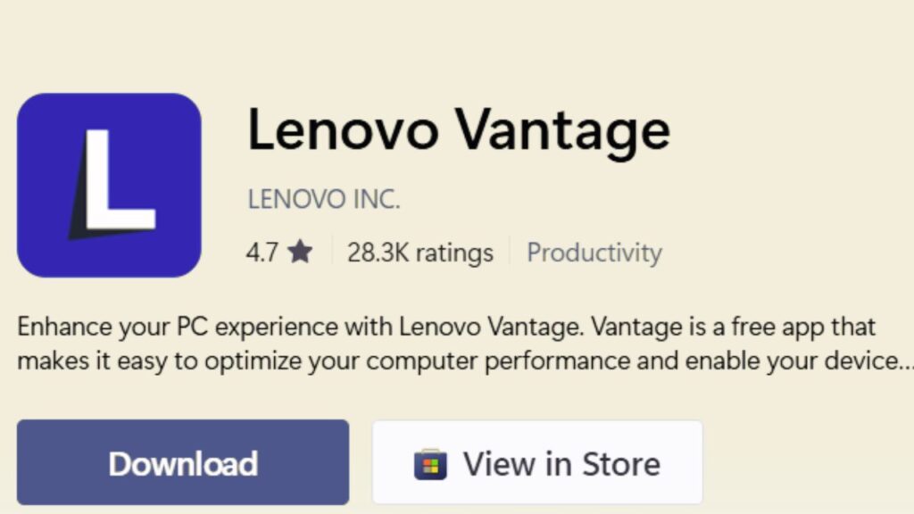 What is Lenovo Vantage, and what types of Tasks can it perform
