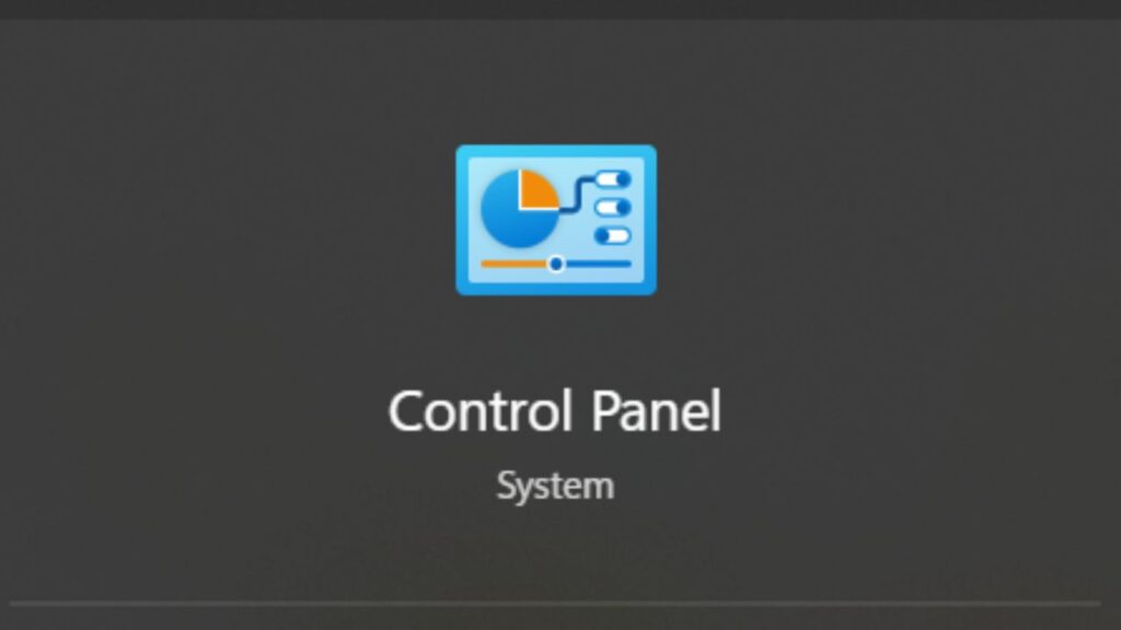 How to Open control panel in Windows 11