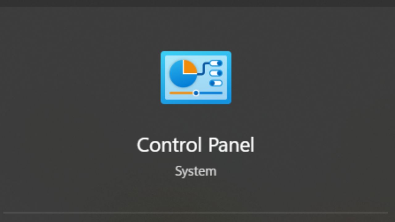 How to Open control panel in Windows 11