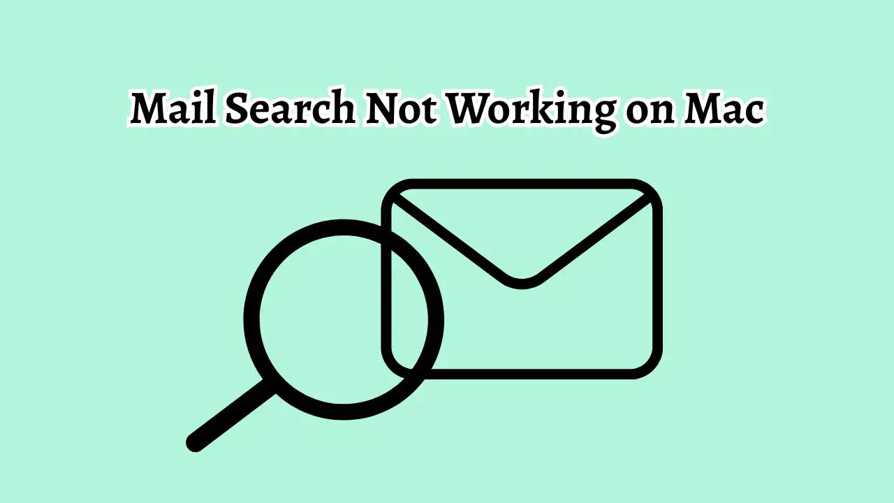 Mail Search Not Working on Mac