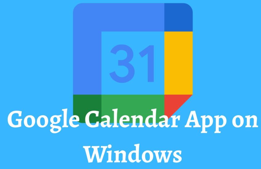 google calendar app on windows