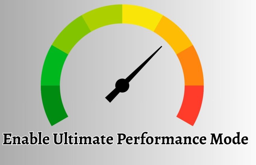 Enable Ultimate Performance Mode Windows 10