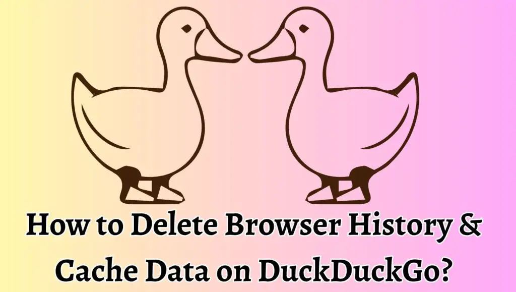 How to Delete Browser History & Cache Data on DuckDuckGo