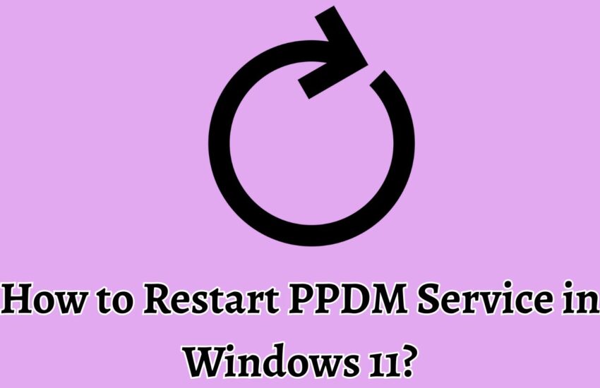 How to Restart PPDM Service in Windows 11