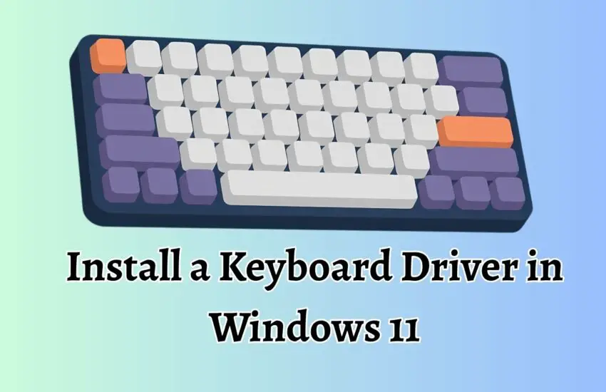 Install a Keyboard Driver in Windows 11