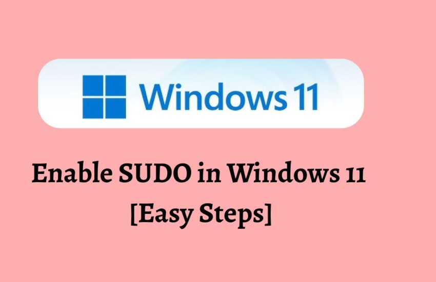 Enable SUDO in Windows 11