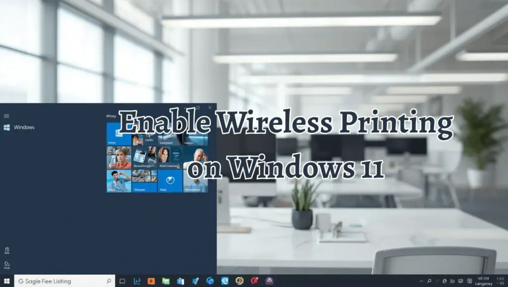 Enable Wireless Printing on Windows 11