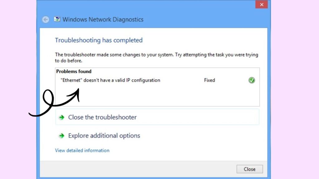 Ethernet Doesn't Have a Valid IP Configuration [Fix] (1)